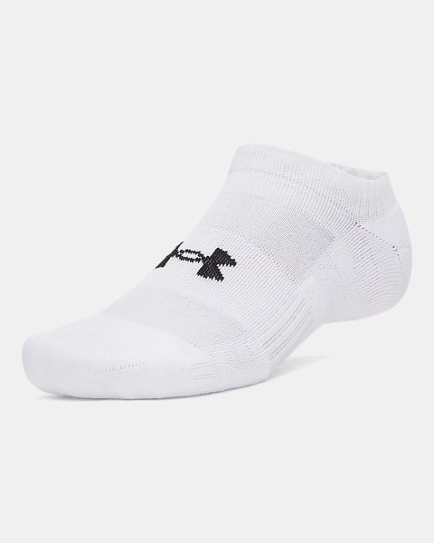 UA Performance Cotton 3 porų žemos baltos kojinės