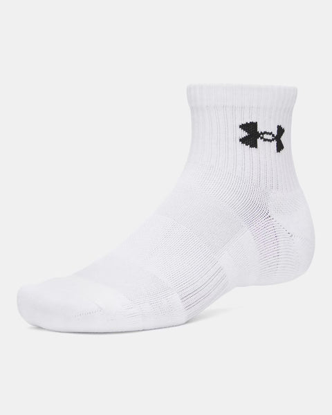 UA Performance Cotton 3P Crw Balta | Plieninė