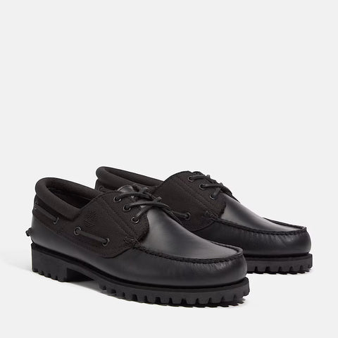 Authentic Boat Shoe juoda | visiškai juoda natūralios odos