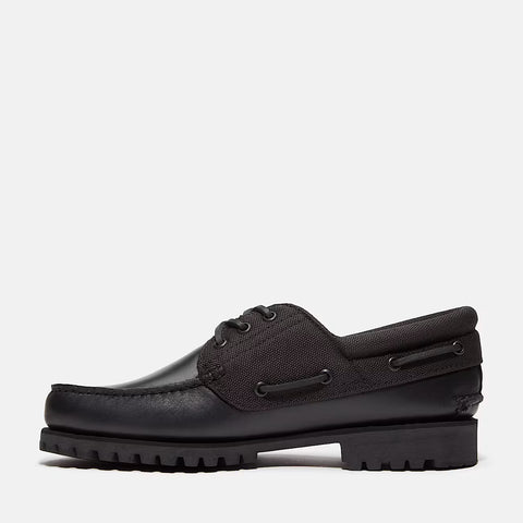 Authentic Boat Shoe juoda | visiškai juoda natūralios odos