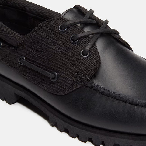Authentic Boat Shoe juoda | visiškai juoda natūralios odos