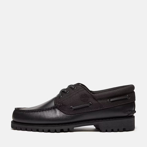 Authentic Boat Shoe juoda | visiškai juoda natūralios odos