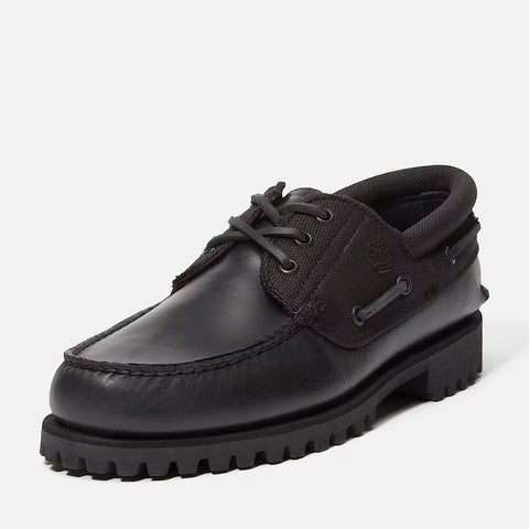 Authentic Boat Shoe juoda | visiškai juoda natūralios odos