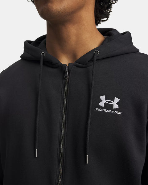 „Icon Fleece FZ“ džemperis su gobtuvu, juodas