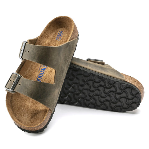 Arizona Soft Footbed aliejinė oda išblukusios chaki spalvos