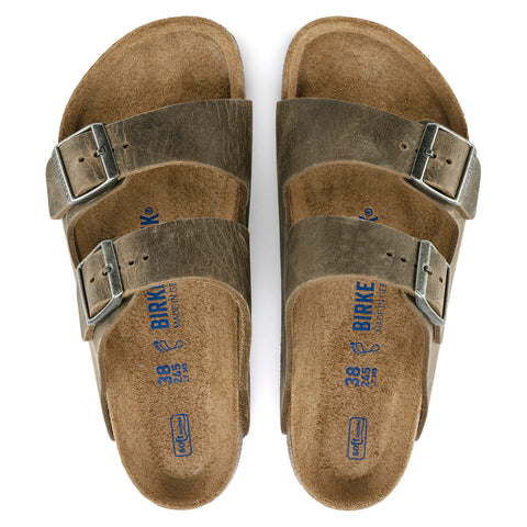 Arizona Soft Footbed aliejinė oda išblukusios chaki spalvos