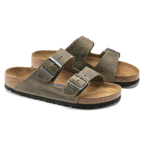 Arizona Soft Footbed aliejinė oda išblukusios chaki spalvos