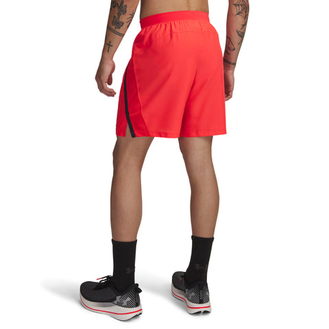 UA Launch 7'' Shorts Racer Red | Juoda | Reflective