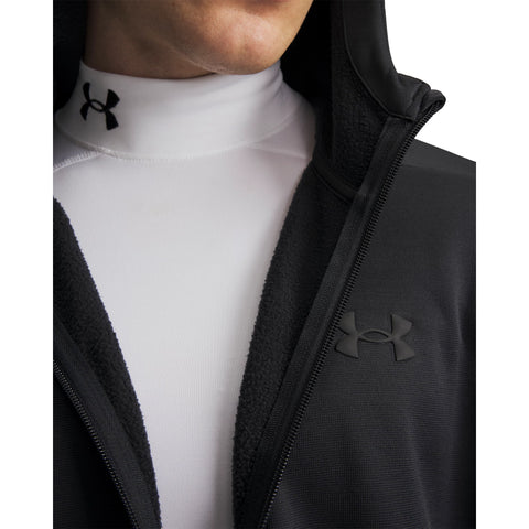 UA Armour Fleece FZ Hoodie Czarny