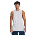 UA Left Chest Cut Off Tank White